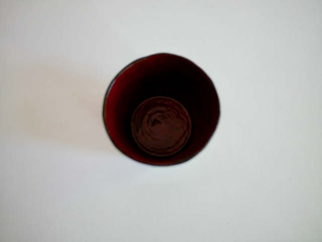 山内泰次　麻糸乾漆フリーカップ 四季草花