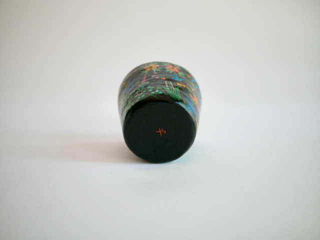 山内泰次　麻糸乾漆フリーカップ 四季草花